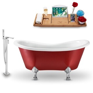 red clawfoot bathtubs modern tub faucet and tray set streamline 62 buy red clawfoot tubs online at overstockcom our best bathtubs deals red clawfoot bathtubs modern tub faucet and tray set streamline 62 buy red clawfoot tubs online at overstockcom our best bathtubs deals